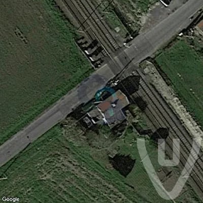 The house along the railway abandoned location in Hauts-de-France, Hauts-de-France, France - House for urban exploration