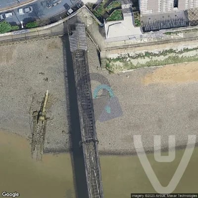 Woolwich Pier abandoned location in England, England, United Kingdom - Pier for urban exploration