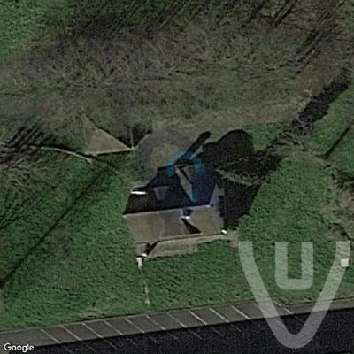 White house on the prairy abandoned location in Flanders, Flanders, Belgium - House for urban exploration